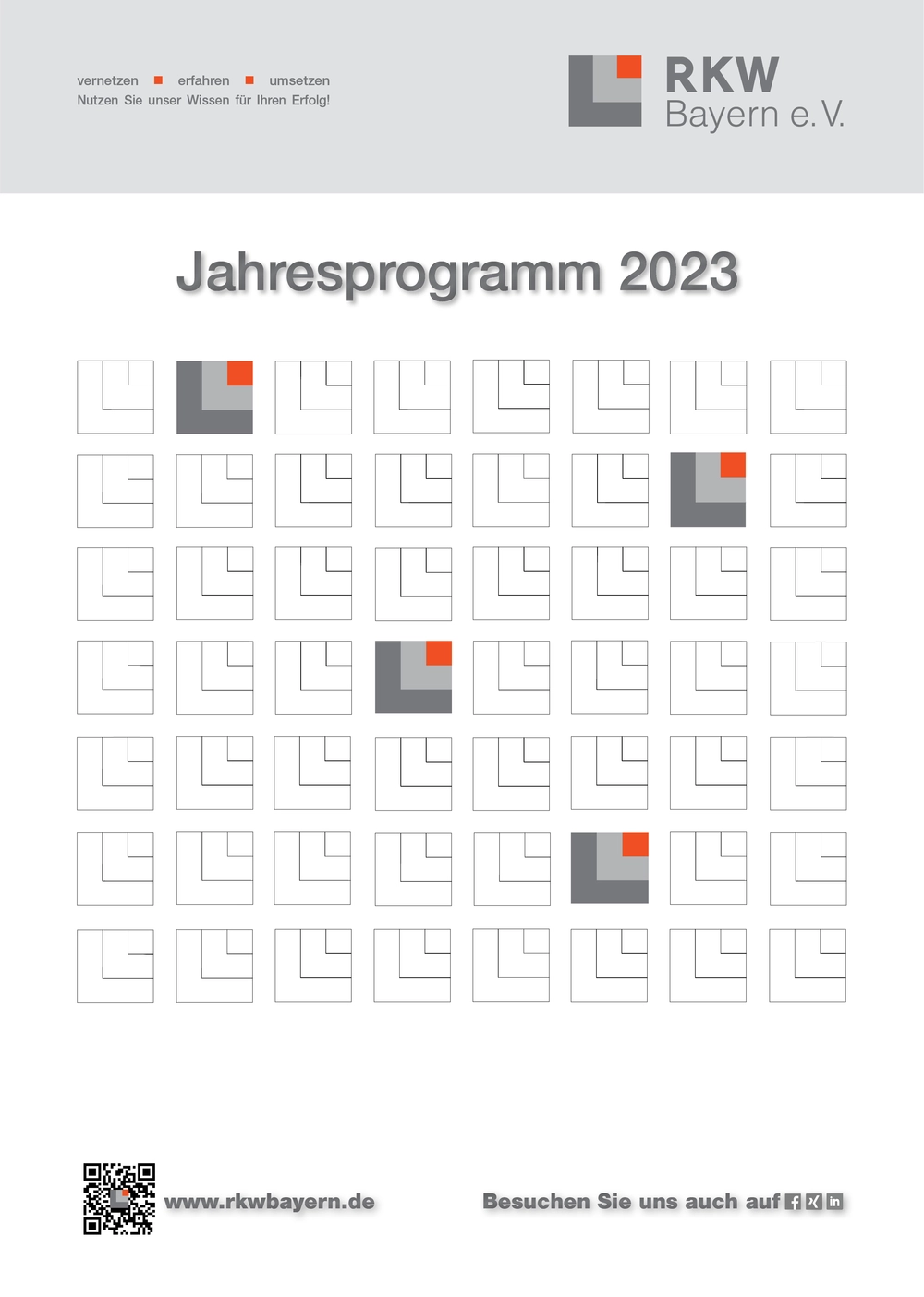 © RKW Bayern e. V. Umschlagseite Jahresprogramm 2023 des RKW Bayern e.V.